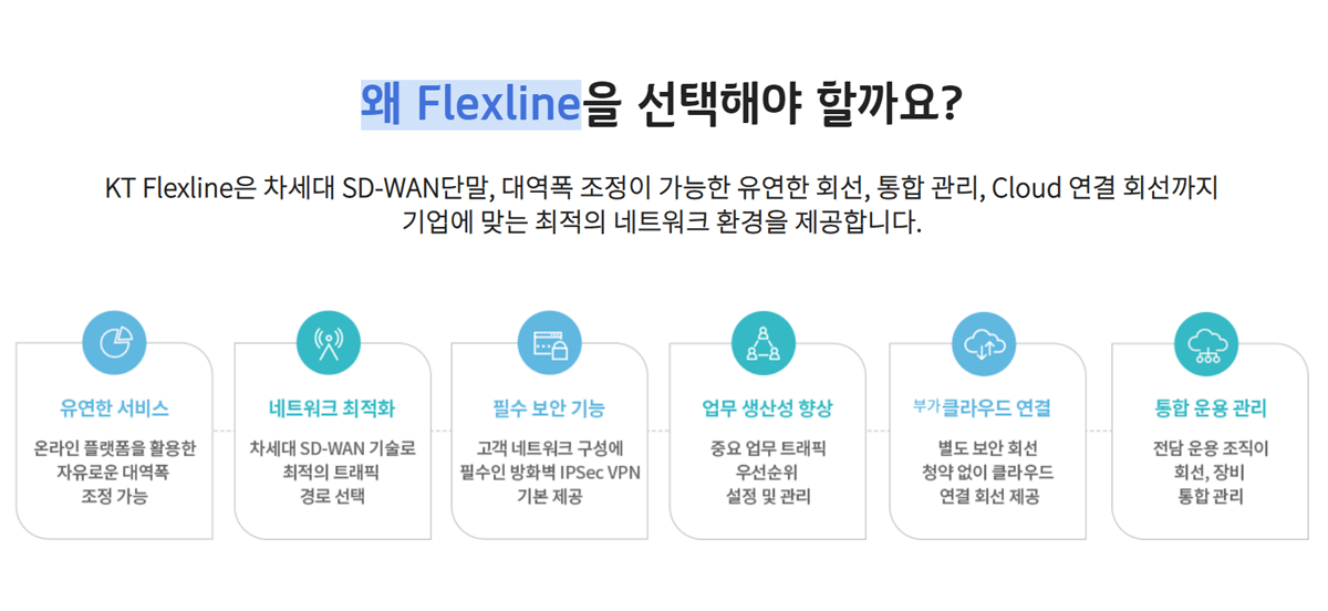 KT Flexline 기업 전용회선 인터넷 안내